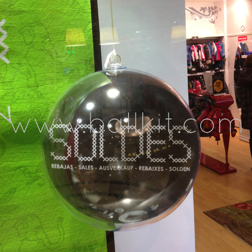 Photo boules transparentes display solde