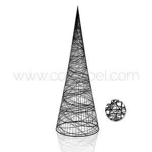 Cone en fibre de verre couleur noir