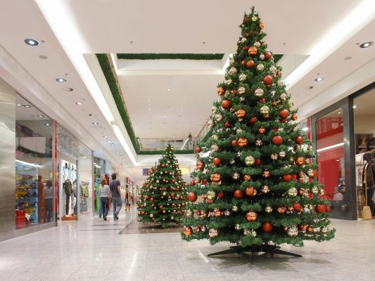 Sapins de noël pour centres commerciaux