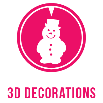 3D decorations icon